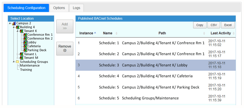 Featured image for “WebCTRL Add-on BACnet Scheduling Interface”